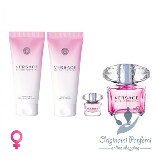 Versace Bright Crystal Set 90ml+100ml+100ml+5ml