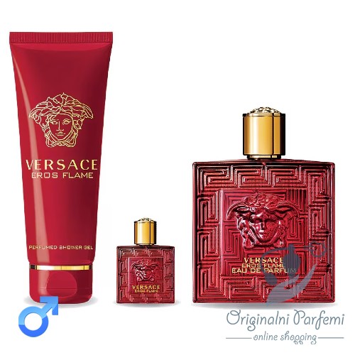 Versace Eros Flame Set 100ml+5ml+150ml