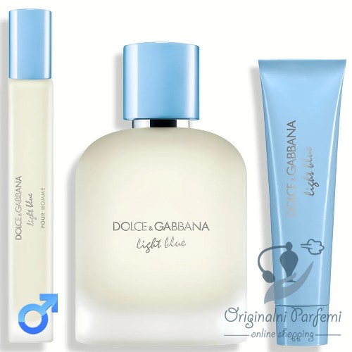 Dolce&Gabbana Light Blue Pour Homme Set 75+50+4,5ml
